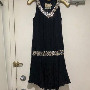 ZENB SILK SEQUIN SLEEVELESS DRESSES SIZE XS